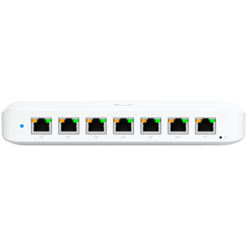PC/Software/Periferice - Ubiquiti USW-Ultra-60W Layer 2, 8-port GbE PoE switch: 7x GbE PoE+ output ports, GbE port with optional PoE++ input