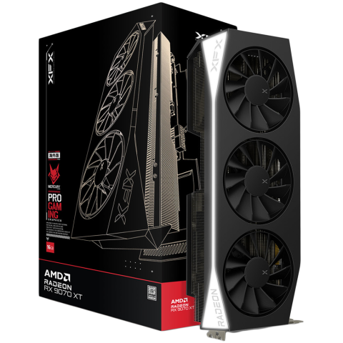 Plăci video - XFX Mercury Radeon RX 9070 XT Gaming Edition 16GB GDDR6, 256-bit, RDNA 4, PCIe 5.0