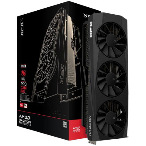Plăci video - XFX Quicksilver AMD Radeon RX 9070 OC Gaming Edition with 16GB GDDR6 HDMI 3xDP, AMD RDNA 4