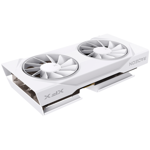 Placă video XFX Swift AMD Radeon RX 9060 XT OC Albă, 8GB GDDR6, 128-bit, HDMI, 2x DP [1]