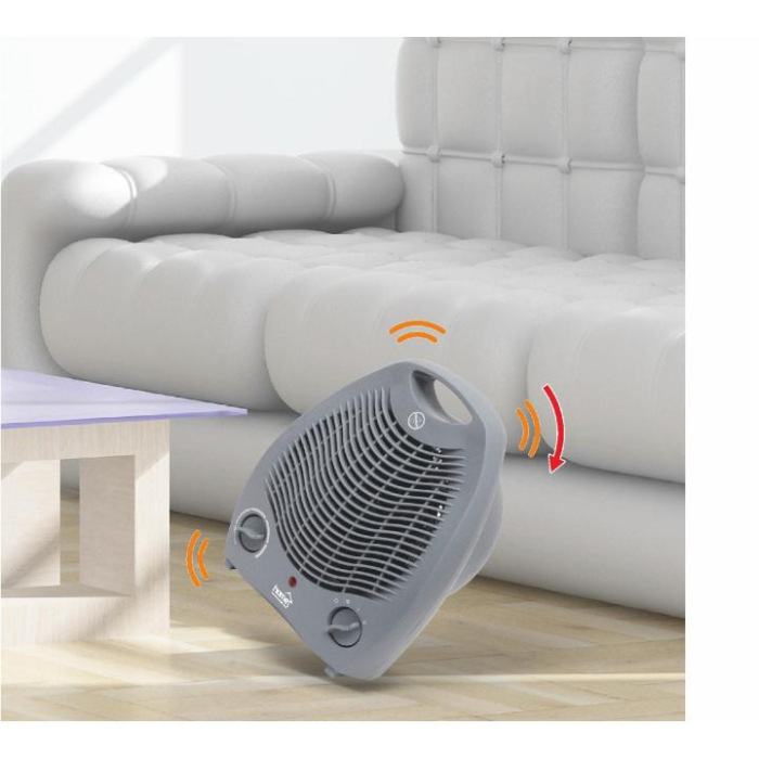 Incalzitor cu ventilator Home FK1M, 2000W, aer rece cald, Gri [2]