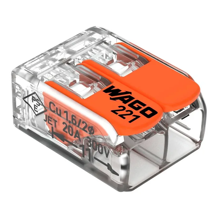 Conectori electrici si cleme - conector-rapid-wago-221-412-clema-2-fire