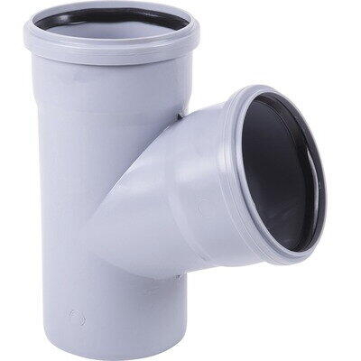 Teava PP/PVC si fitinguri - ramificatie-pp-gri-40-40mm-67-grade-canalizare-interioara