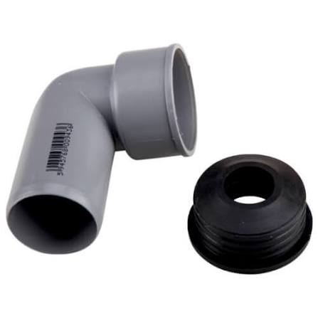 Teava PP/PVC si fitinguri - corp-curba-tehnica-polipropilena-cu-garnitura-gri-40mm