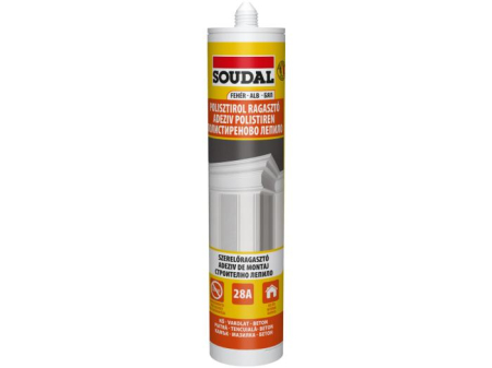 Siliconi, adezivi si benzi - Adeziv de montaj SOUDAL 50A pentru elemente decorative din polistiren 280 ml