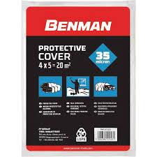Accesorii zugravit - Folie protectie pentru vopsit, zugravit, 4 x 5m, 20m2, 35 microni, Benman