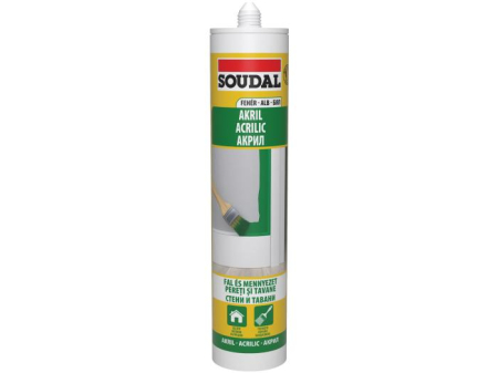 Siliconi, adezivi si benzi - Mastic acrilic Soudal Alb