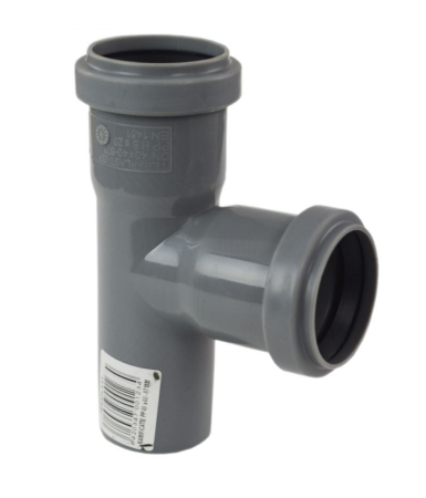 Teava PP/PVC si fitinguri - ramificatie-pp-gri-40-40mm-87-grade-canalizare-interioara