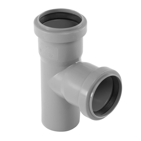 Teava PP/PVC si fitinguri - ramificatie-pp-gri-50-50mm-87-grade-canalizare-interioara