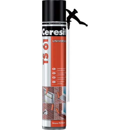 Spuma de izolare si montaj - Spumă poliuretanică Ceresit TS 61, 500ml, aplicare manuală cu tub – yceinstal.ro