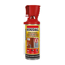 Spuma de izolare si montaj - Spumă poliuretanică Soudal 300ml, aplicare manuală cu pai, ideală pentru reparații – yceinstal.ro
