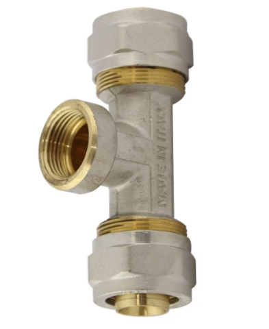 Instalatii sanitare si termice - Teu pexal 26x1x26 cu filet interior pentru instalații sanitare