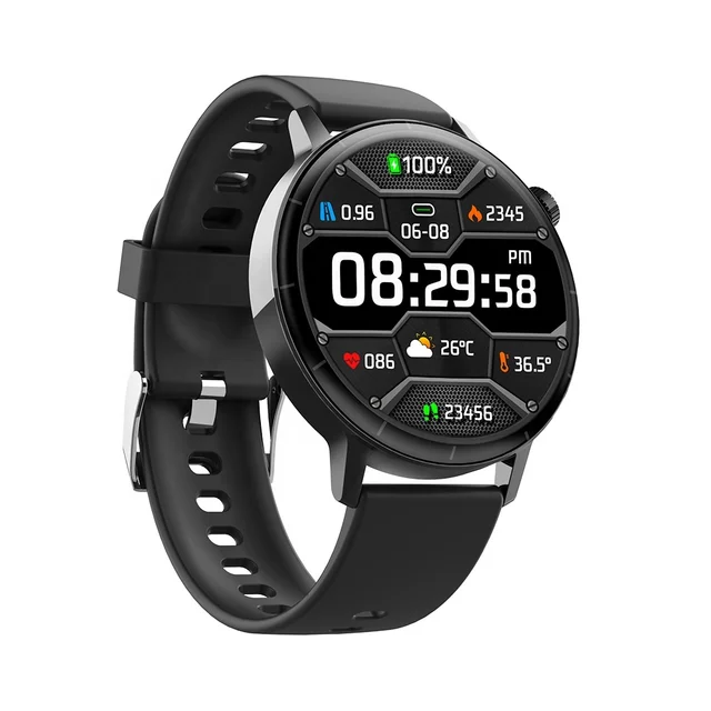 Ceas Smartwatch, . YNNA®, Masurare glicemie, Meniu in limba Romana, Apel Bluetooth, Tensiune arteriala, EKG, Negru [5]