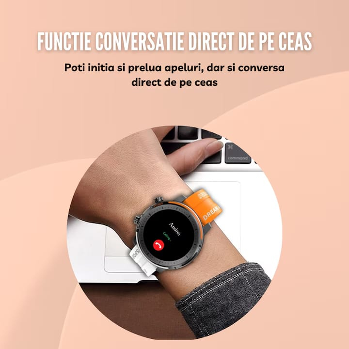 Smartwatch YNNA®  Sport ,Apel Bluetooth, Notificări Media, Monitorizare Cardiacă & Somn, Multi Sport [6]