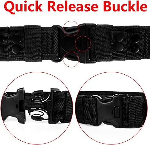Curea Tactică YNNA® Combat, Reglabilă 105-130 cm, Negru – Durabilitate și Confort [5]