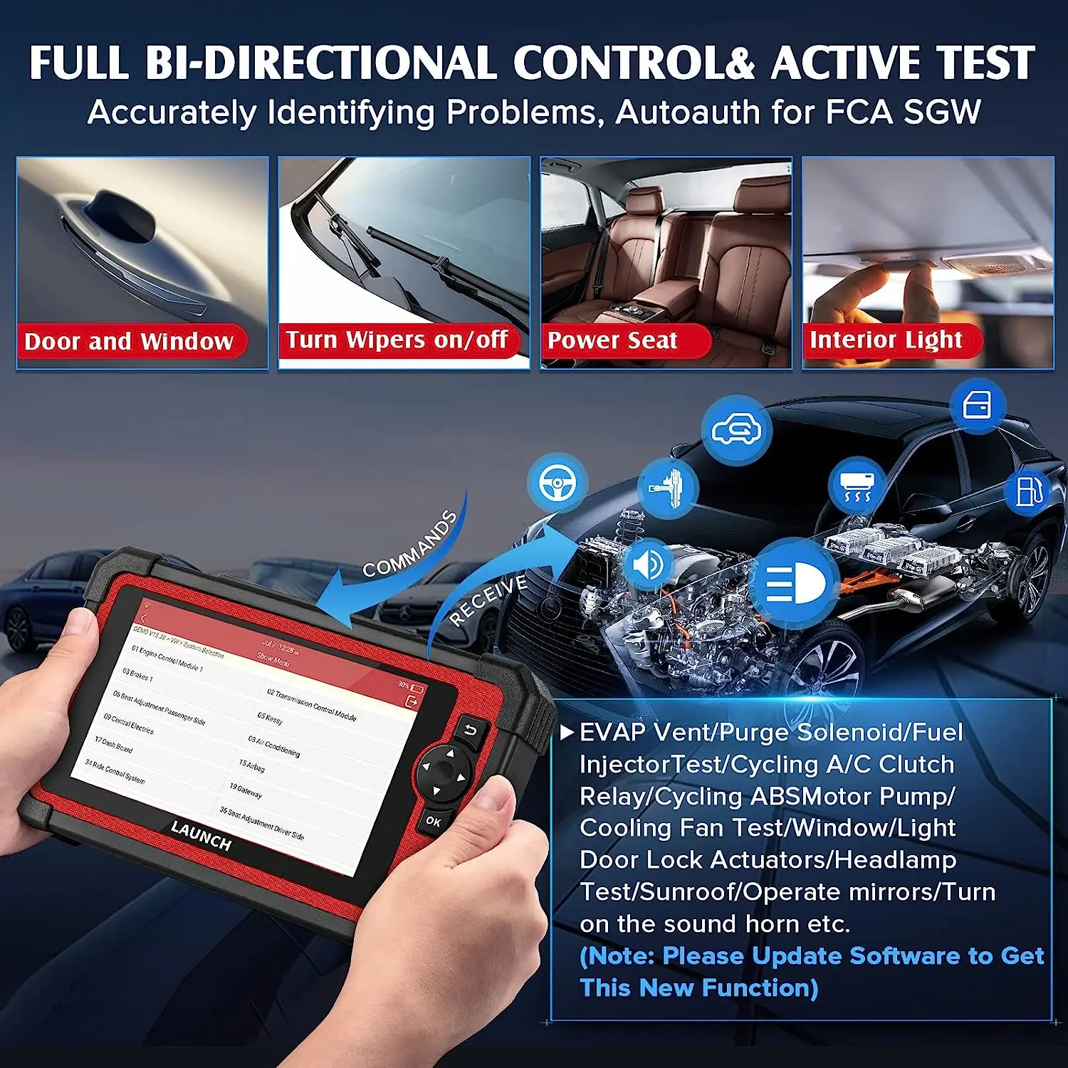 Tester Auto Profesional, Launch CRP123X V2.0, [6]