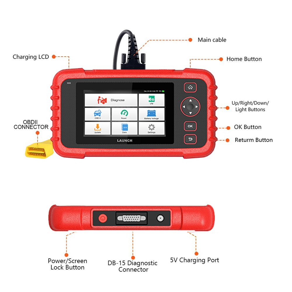 Tester Auto Profesional, Launch CRP123X V2.0, [7]