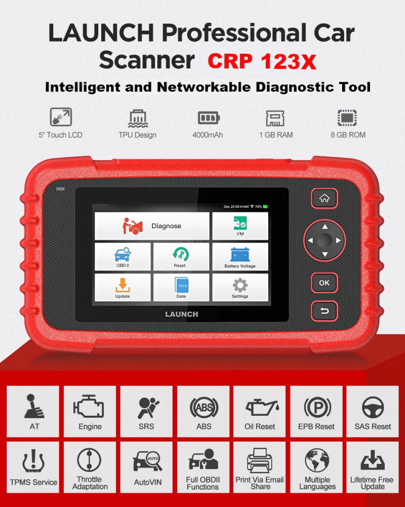 Tester Auto Profesional, Launch CRP123X V2.0, [11]