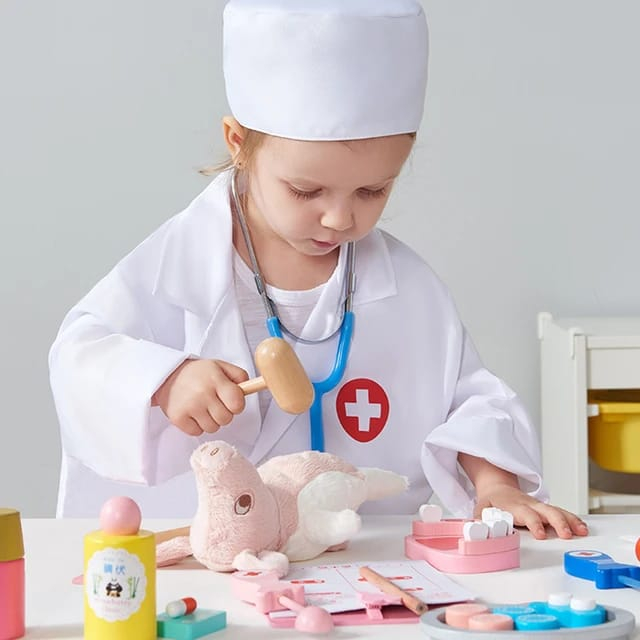 Trusă Doctor pentru Copii .YNNA® – Set Medical din Lemn cu 24 de Piese [3]