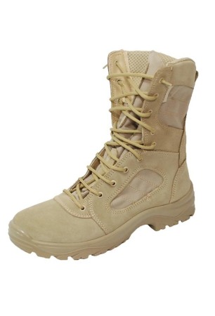 Bocanci Militari Tactici, Piele Naturală Întoarsă Bej – Confort și Durabilitate [1]
