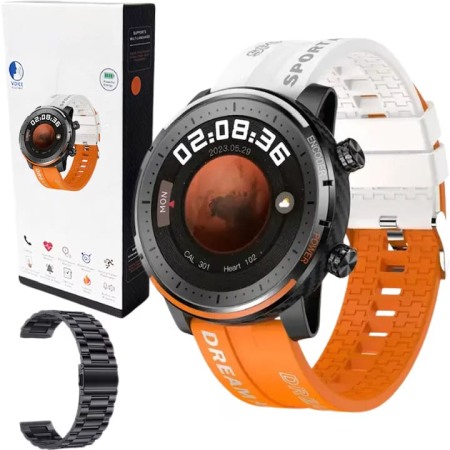 Smartwatch YNNA®  Sport ,Apel Bluetooth, Notificări Media, Monitorizare Cardiacă & Somn, Multi Sport
