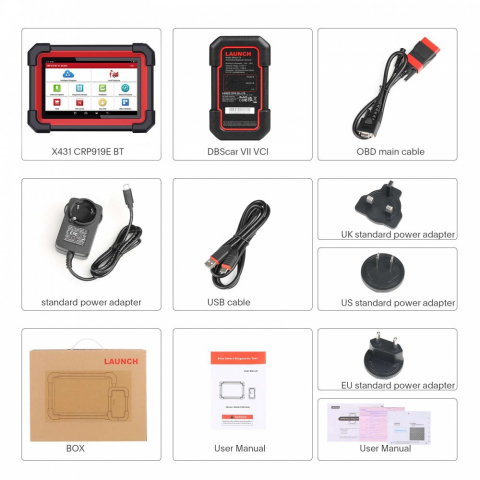 Tester de diagnoza auto multimarca .YNNA® LAUNCH X431 CRP919E BT display 7 inch, OBD2 Scanner [3]