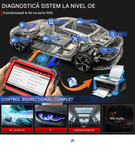Tester de diagnoza auto multimarca .YNNA® LAUNCH X431 CRP919E BT display 7 inch, OBD2 Scanner [1]