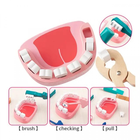 Trusă Doctor pentru Copii .YNNA® – Set Medical din Lemn cu 24 de Piese [4]