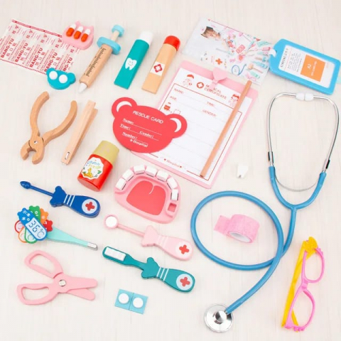 Trusă Doctor pentru Copii .YNNA® – Set Medical din Lemn cu 24 de Piese [3]