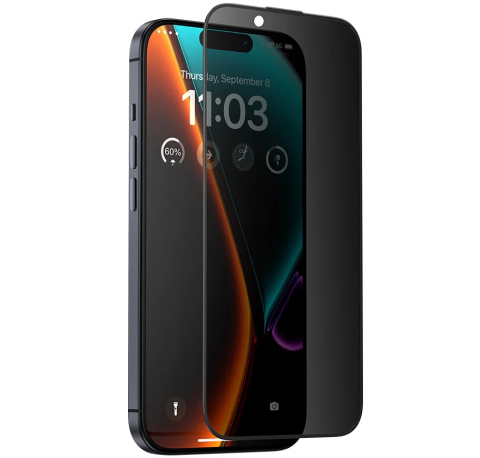 Folii de protectie - Folie sticla iPhone X Privacy Full Screen