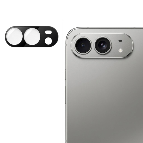 Folii de protectie - Protecție lentile camera iPhone Duo, Sticla securizata, Negru