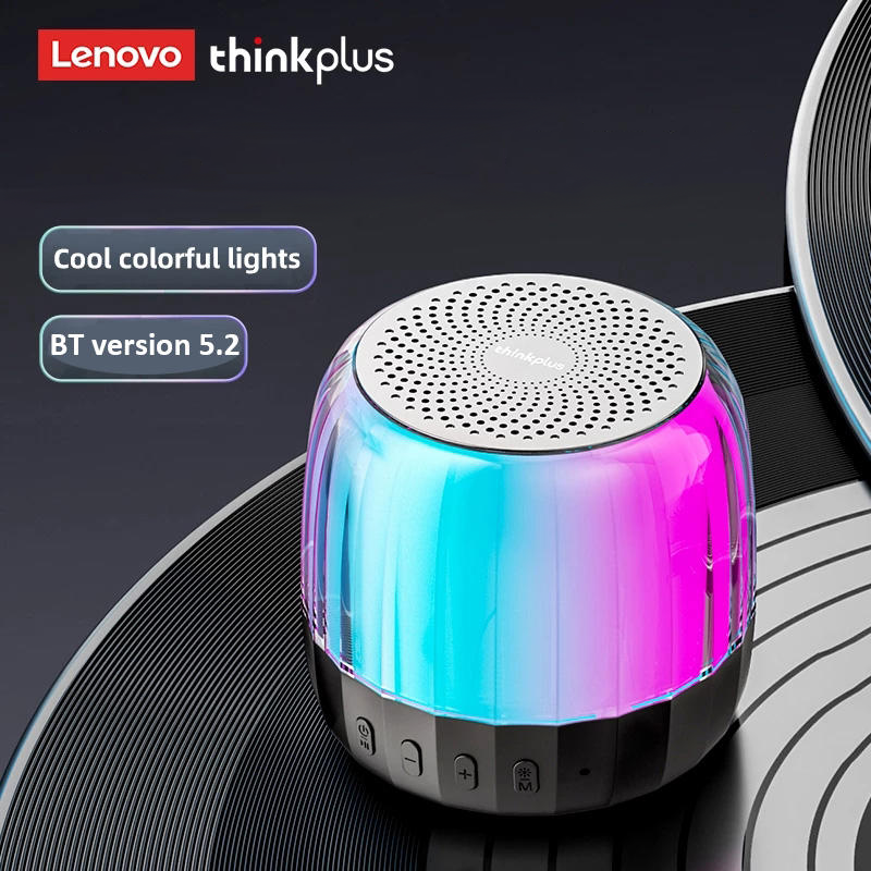 Boxa portabila Lenovo, 3W, Negru, Bluetooth 5.2, USB-C, iluminare RGB [4]