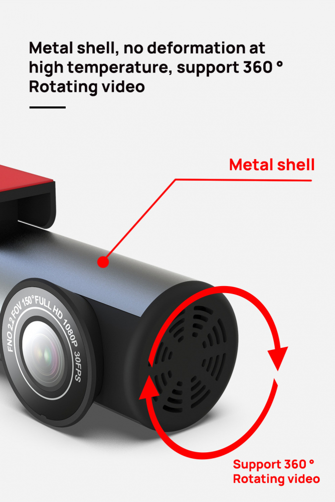 Cameră Auto de Bord Full HD – Înregistrare Sigură și Clară la Drum [6]