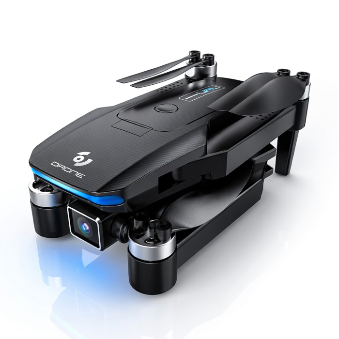 Drona Neagra Pliabila cu Camera WiFi – Model Compact cu Lumina LED [3]