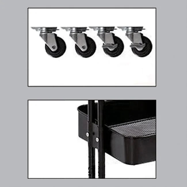 Etajera Metalica Neagra cu 3 Nivele 44 x 36 x 82 cm [3]