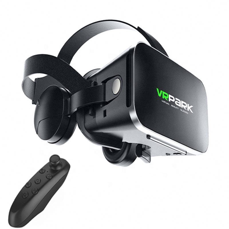 Ochelari VR Park J50 cu căști audio Bluetooth integrate, lentile reglabile și design ergonomic, compatibili cu Android și iOS. [1]
