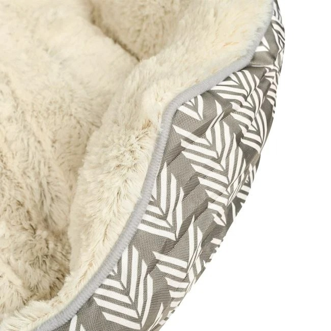 Pat Cuib Dreptunghiular cu Imitatie de Blana Fluffy – 57x52x14cm [3]