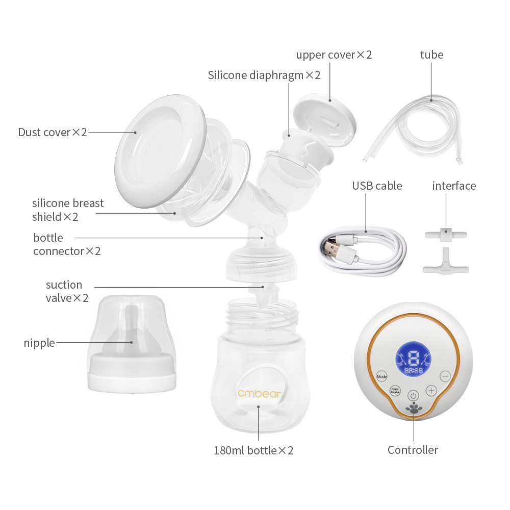 Pompa san dubla cu acumulator, CMBear, 3 moduri de functionare, 9 trepte de intensitate [6]