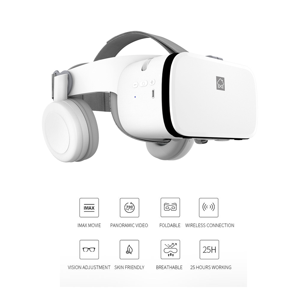 Set Ochelari VR si Controller, BOBOVR, Casti Stereo Hi-Fi, Bluetooth, Alb [8]