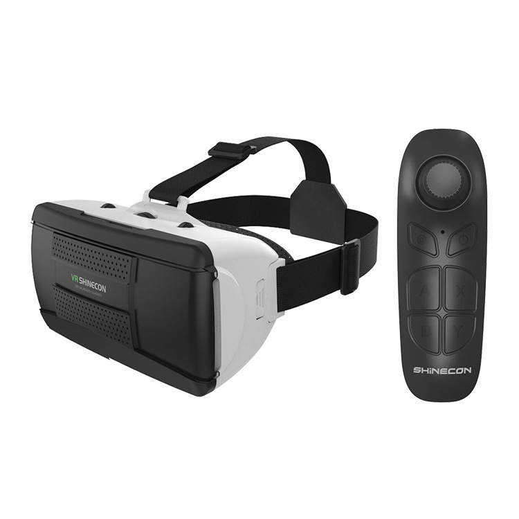 Ochelari VR Shinecon G06B tip cardboard, compatibili cu smartphone Android și iOS, lentile reglabile pentru o experiență VR simplă. [1]