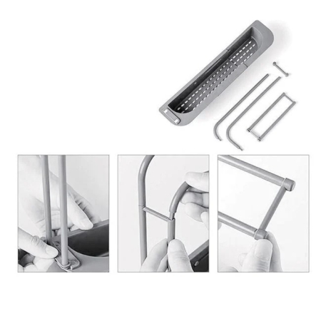 Suport Organizator Extensibil Gri pentru Chiuveta 36–50 cm [2]