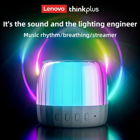 Boxa portabila Lenovo, 3W, Negru, Bluetooth 5.2, USB-C, iluminare RGB [4]