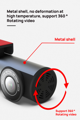 Cameră Auto de Bord Full HD – Înregistrare Sigură și Clară la Drum [5]
