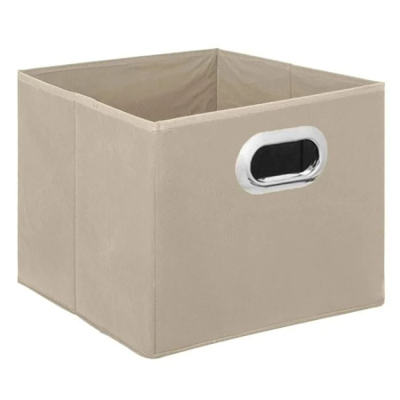 Organizare & Depozitare - Cutie Depozitare Textila Bej 15 x 15 x 15 cm