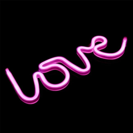 Lampa LED Neon LOVE Fucsia [2]