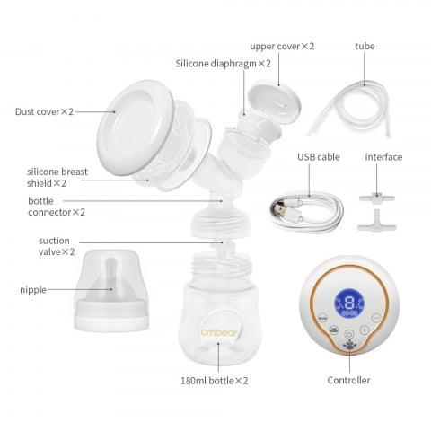 Pompa san dubla cu acumulator, CMBear, 3 moduri de functionare, 9 trepte de intensitate [5]