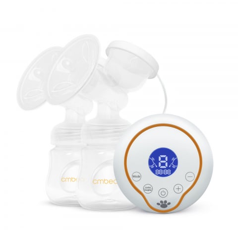 Maternitate - Pompa san dubla cu acumulator, CMBear, 3 moduri de functionare, 9 trepte de intensitate