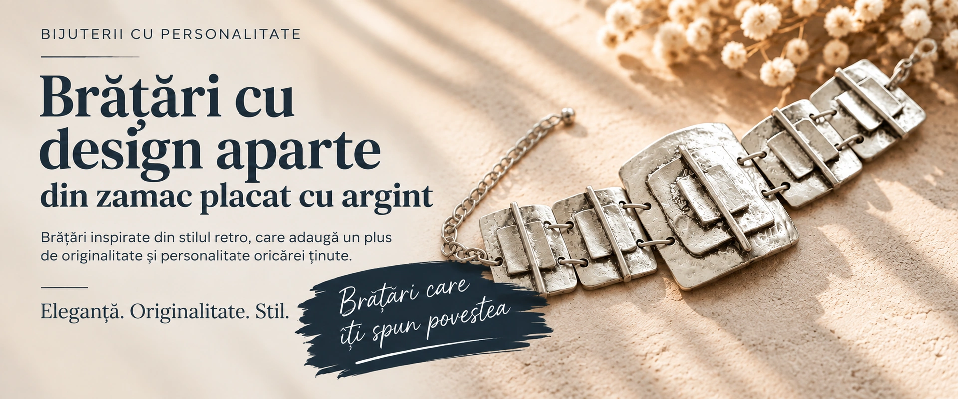 Banner brățări zamac