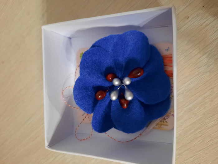 Brosa floare albastra [2]