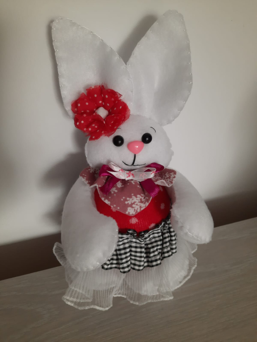 Iepuras cu floare decoratiune [3]